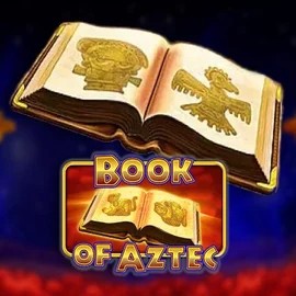 Logo of Book of Aztec from Amatic Industries at Captain Cooks Casino