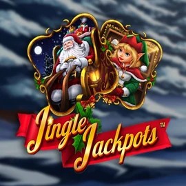 Jingle Jackpots slot logo by Dragon Gaming at Captain Cooks CasinoJingle Jackpots