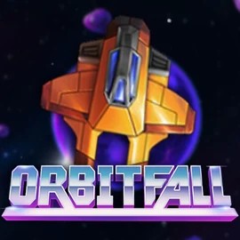 Logo of Orbitfall from ELK Studios at Captain Cooks Casino